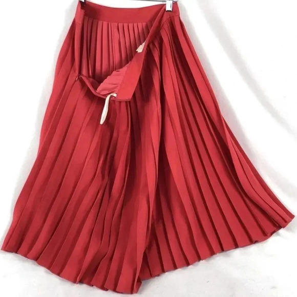 Kate Spade Coral Pleated Skirt Women's Size 4 - Picture 7 of 11